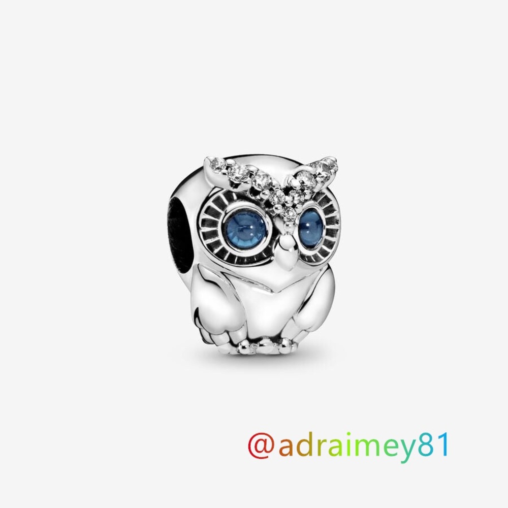 New Pandora Sparkling Owl Charm